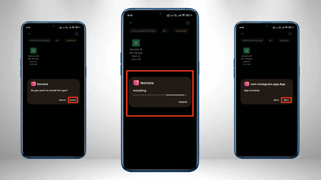 Placeholder for Honista APK Installation